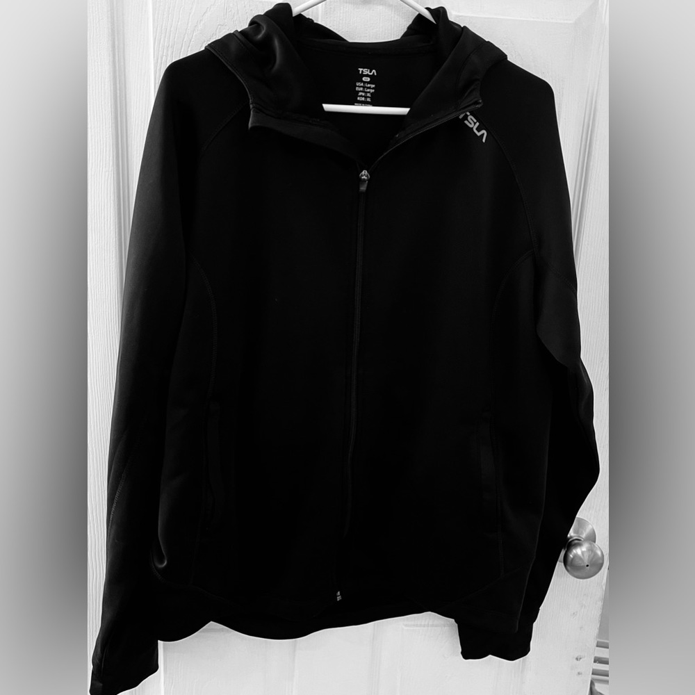 TSLA Men’s Full Zip Hoodie Jacket, Size large